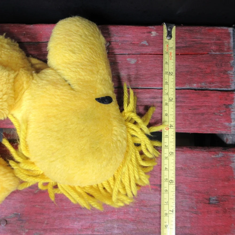Vintage Peanuts Woodstock Plush Stuffed Animal Yellow Bird United Feature
